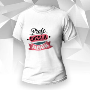 Remera Blanca Sublimada Dama